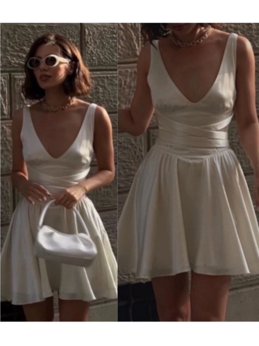 NEW House of CB Shiema Dress Ivory Small